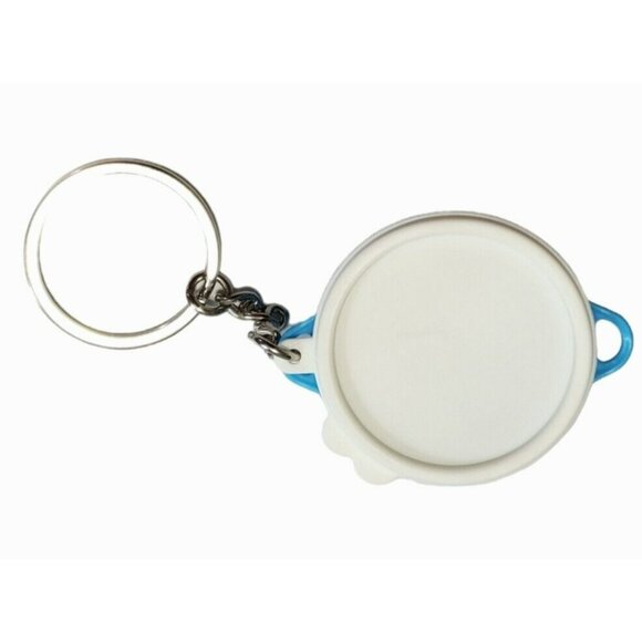 New Tupperware Keychain Pill Container Thats a Jumbo Bowl Removable Lid Blue VTG - Picture 4 of 10